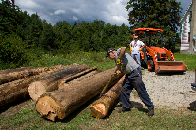 A weekend of hauling incredibly trees out of the forest, all caught on film!