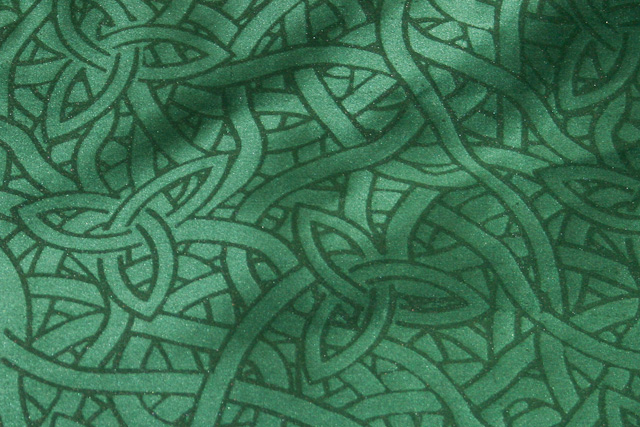 A close-up detail of the printed fabric.