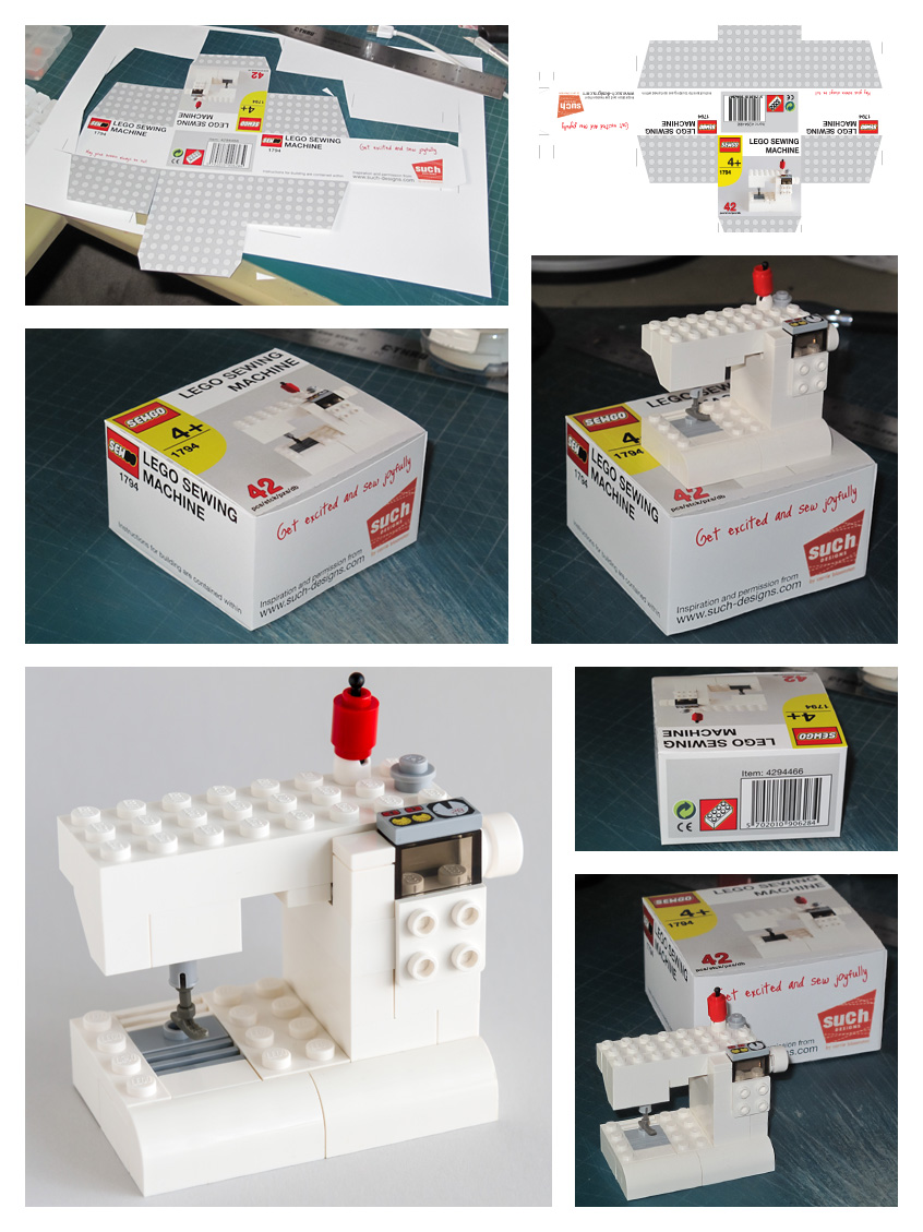 Lego Sewing Machine and Box