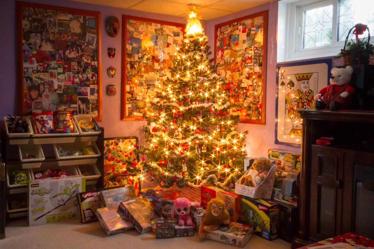 Christmas tree with Toys for Toy Mountain