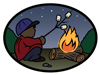 Campfire Illustration